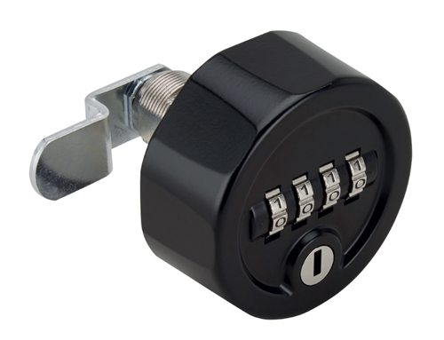 RONIS C4 Combination Cam Lock With Key Override - Black